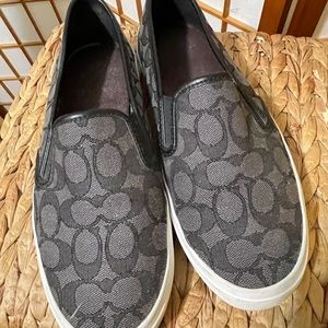COACH slip on sneakers sz 9